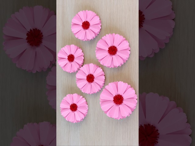 Easy Paper Flowers | DIY Paper Flower Making #paperflowers #diypaperflowers #paperflowercraft