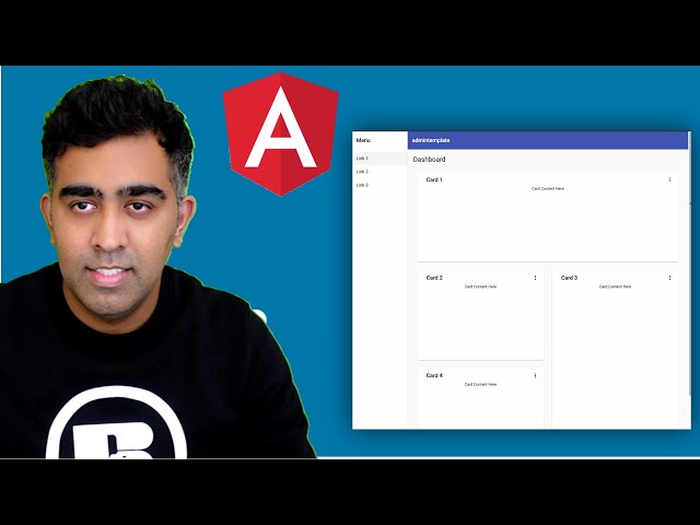 Angular Admin Dashboard Template with Angular Material