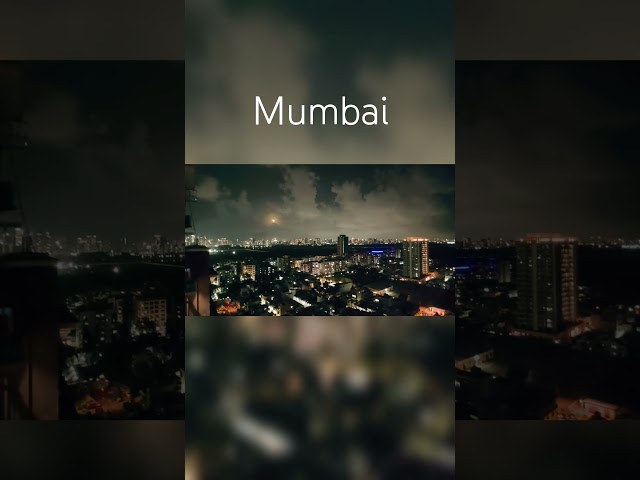 Mumbai Night Skyline 🌙 | Stunning Aerial View of Mumbai Skyscrapers at Night ✨