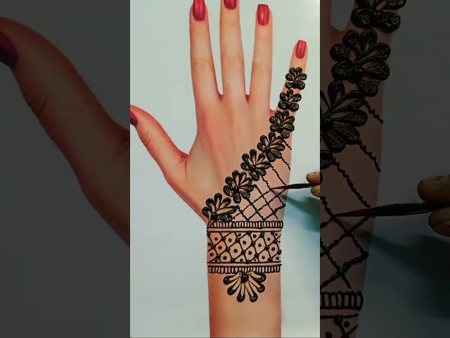 Kini mehndi.. is live! Beautiful Simple Back Hand Mehndi design । Latest Mehndi। Mehndi Design ।