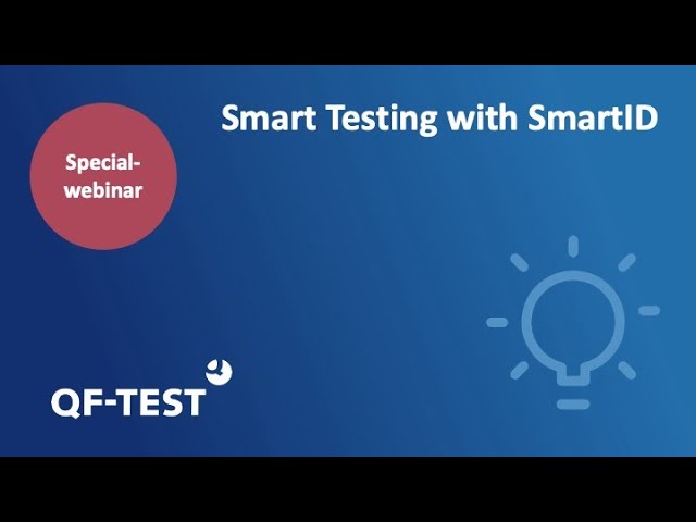 Special webinar: Smart Testing with SmartID