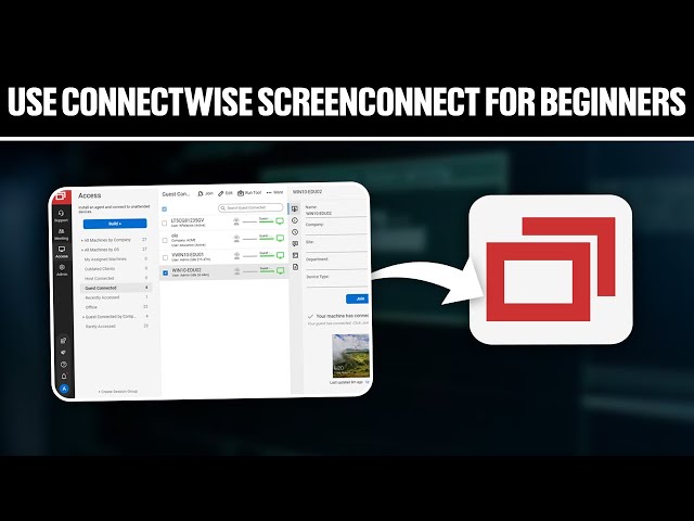 How To Use ConnectWise Screenconnect For Beginners ! (Full Tutorial)
