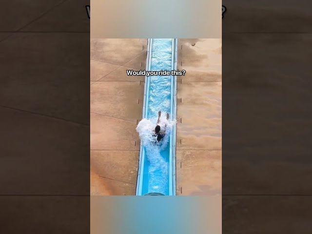 Girl Tries Looping Water Slide in Thailand!