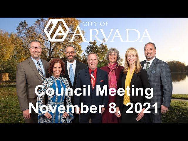Arvada City Council Meeting - November 8, 2021