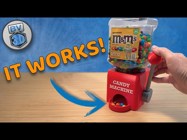 I 3D Printed a Working Candy Machine 🍬