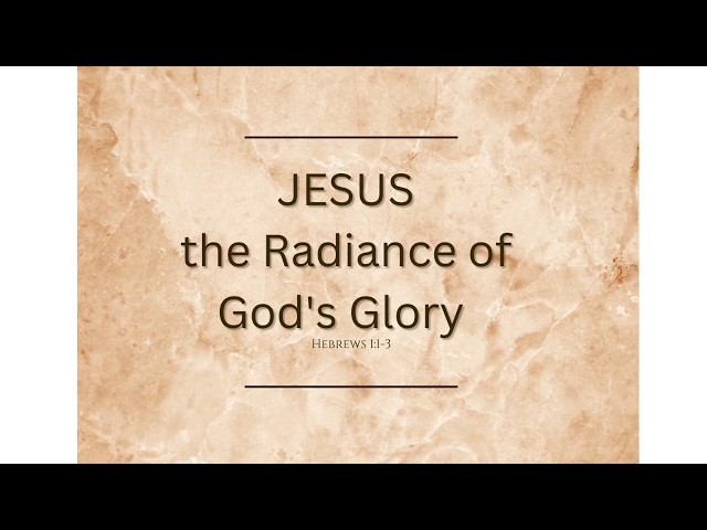 English 1   Supremacy of Christ   Introduction   Hebrews 1 1 3