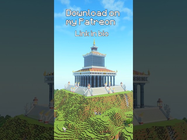 Massive Temple in Minecraft😱 #minecraft #minecraftbuilding #minecraftshorts #minecraftbuilds