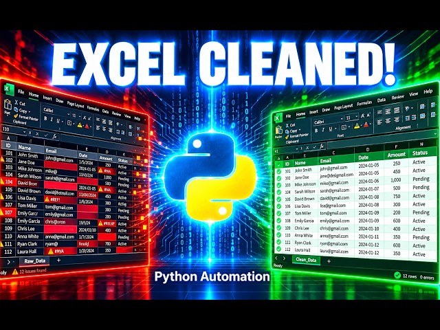 Python + Pandas: Clean 5 Messy Excel Files in Seconds