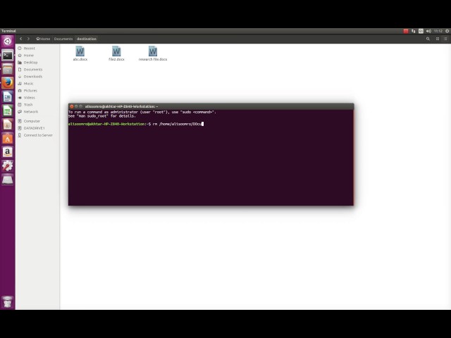 how to delete a file in linux terminal , remove file in ubuntu, delete all files linux command