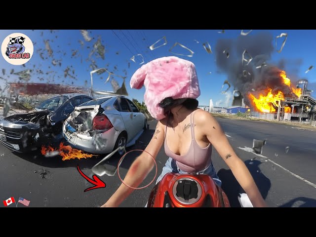 BRUTAL MOTORCYCLE CRASHES | CRAZY & EPIC Motorcycle Beginner Mistakes 2025 #12.