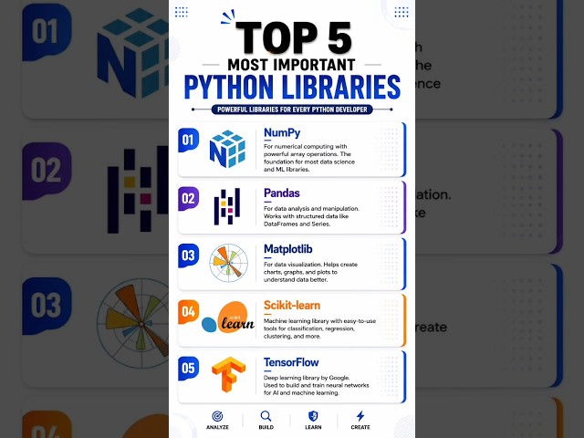 Top 5 Python Libraries Every Developer Should Learn! 🚀🐍