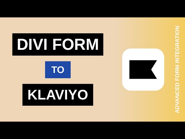 Divi Form to Klaviyo Integration Tutorial | AFI