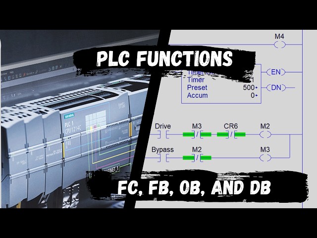 PLC Programming #4: Functions, Function Blocks & Organization Blocks Explained