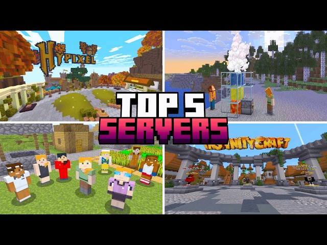 Top 5 INSANE Minecraft Servers To Join! - Java & Bedrock