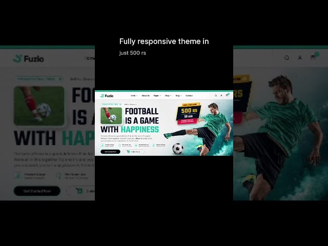 Responsive Website Template Theme in just 500RS