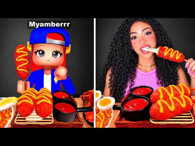 ROBLOX MUKBANG ASMR vs IN REAL LIFE…