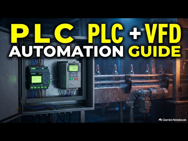 How to Connect a VFD with a PLC | Conveyor Belt Automation Tutorial ⚙️