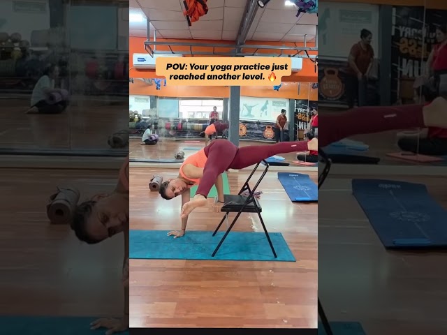 How to Master Flying Pigeon Pose with Chair Support 🔥 Advanced Chair Yoga Tutorial