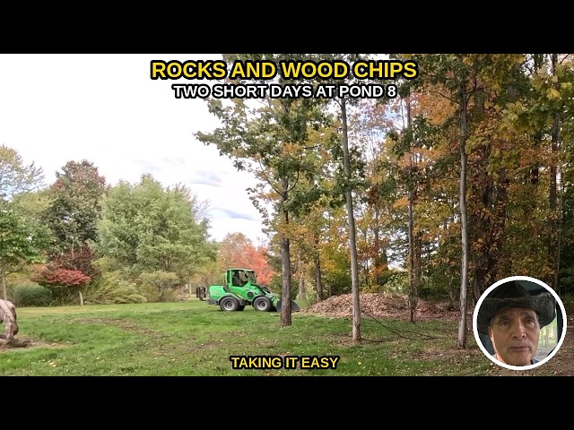 Rocks and Wood Chips at Pond 8 | Two Short Days
