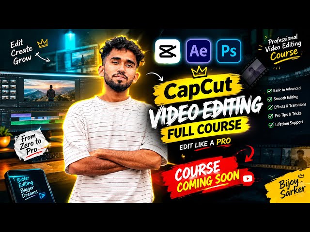 Cupcut Mobile full course Tutorial/Mobile Video Editing Tutorial in Bangla
