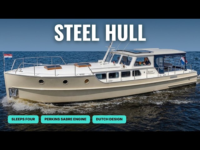 €229,900 STEEL Cruiser: A Tiny Home on the Water (Kruiskamp Bakdekker 1400)