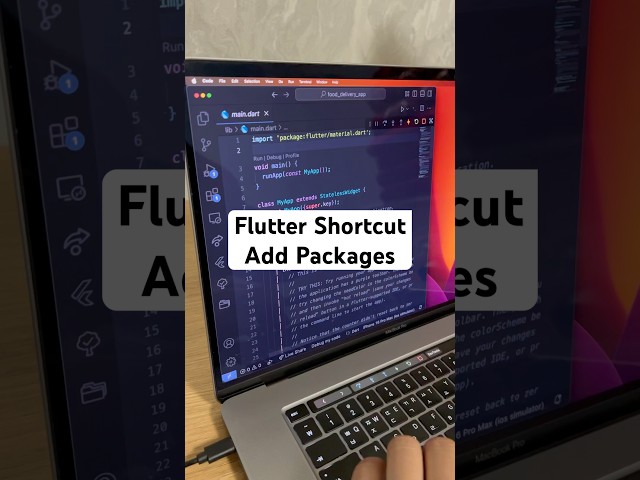 Flutter VSCode ShortCut To Add Packages #flutter #vscode