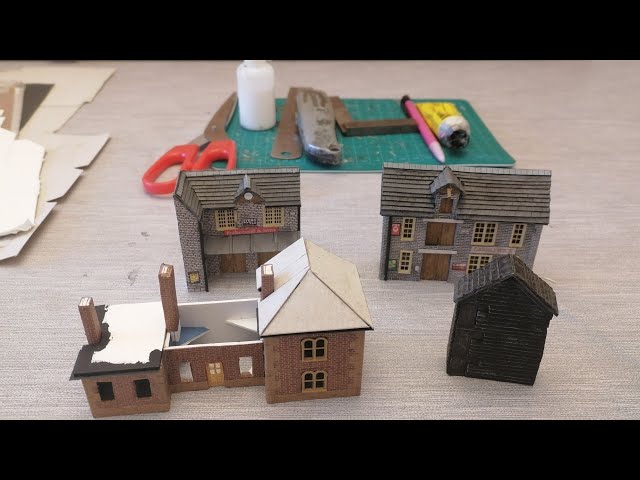 How to make your own custom built model railway/ railroad buildings