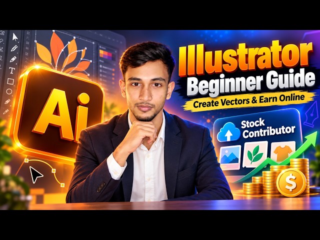 I Learned Adobe Illustrator From Zero! Beginner Tools + Making Money With Vector Files
