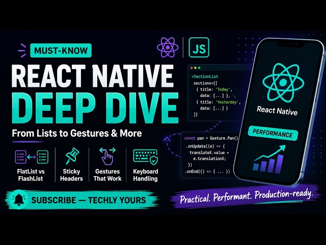 React Native Lists & Gestures Explained: FlashList vs FlatList, SectionList, Gesture Handler