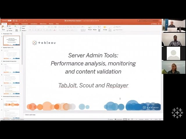 Dev Office Hours: Tableau Server Admin Tools, Part 1