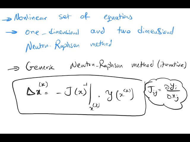 Lecture 19: Nonlinear Optimization (Part 1: Newton-Raphson Method)