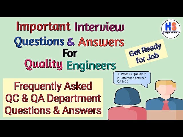 Important Interview Questions & Answers for Quality Engineers II In English