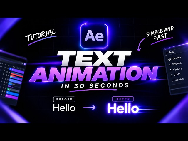 The secret to animated text in After Effects