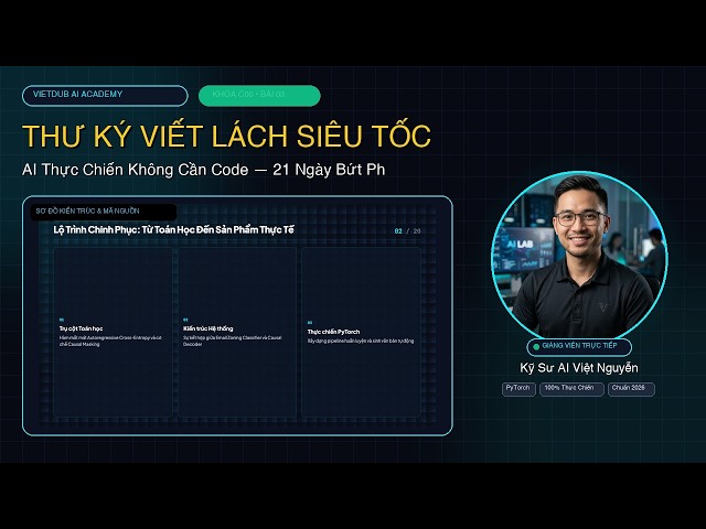 [C00 - Bài 03] THƯ KÝ VIẾT LÁCH SIÊU TỐC: SOẠN EMAIL NGOẠI GIAO, THÔNG BÁO & BIÊN BẢN | AI Engineer