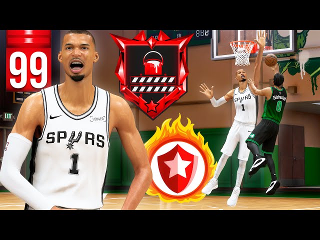 7’4 VICTOR WEMBANYAMA BUILD + 99 BLOCK is OVERPOWERED in RANDOM REC (NBA 2K27)