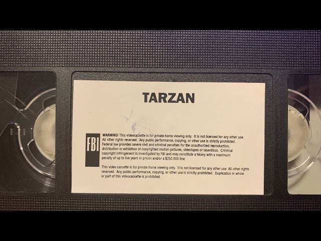 Opening to Tarzan Theater Recorded Bootleg VHS 1999