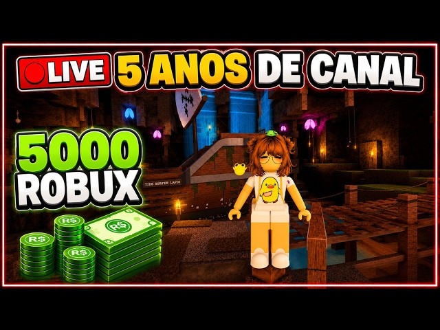 🔴 FLEE LIVESTREAM: 5-YEAR CHANNEL ANNIVERSARY SPECIAL + ROBUX GIVEAWAY - 07/24/2026 - Roblox