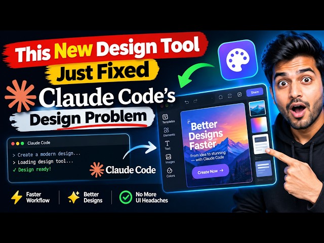This New Design Tool Just Fixed Claude Code’s Design Problem 🤯 | Claude Code Tutorial