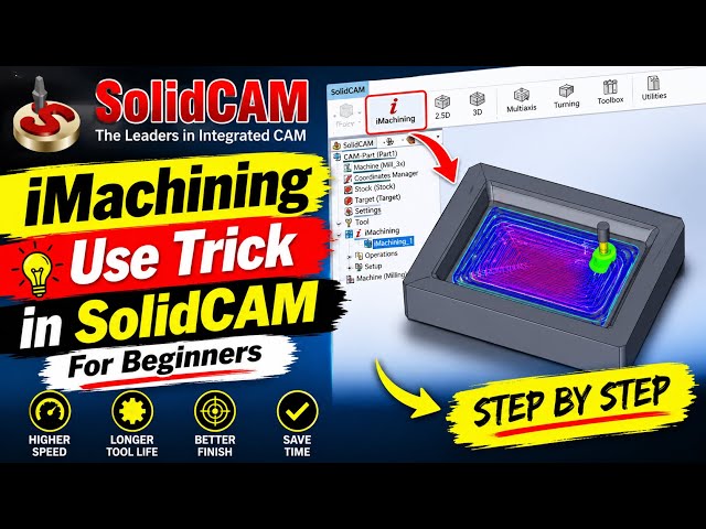 🔥 SolidCAM iMachining Trick Every Beginner Must Know!