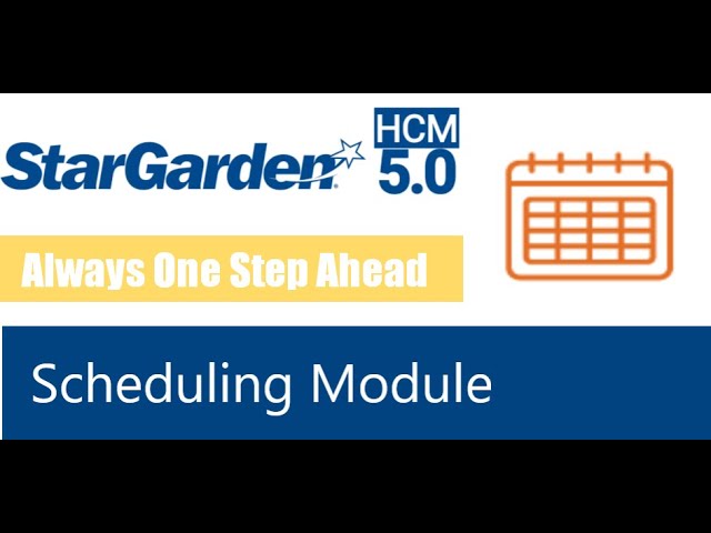 Scheduling Overview