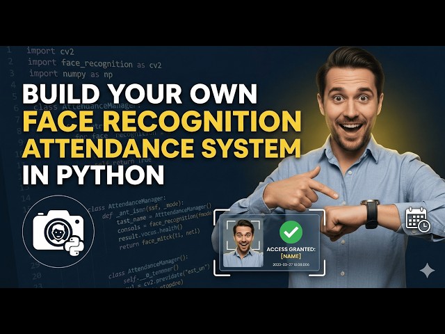 BUILD YOUR FACE RECOGNITION ATTENDANCE SYSTEM IN PYTHON
