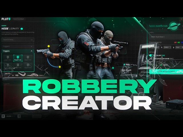 FiveM Robbery Creator Script | Create Any Heist In-Game (ESX/QBCore/QBOX) - Pluto Dev