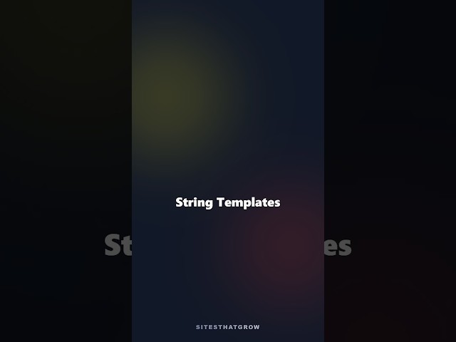 String Templates - JavaScript vs Ruby