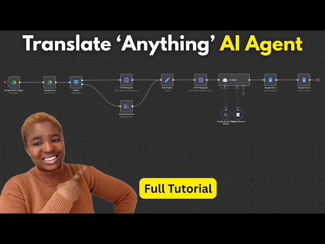 n8n Google Translate AI Agents | How To Build AI Agents To Automate Document Translation