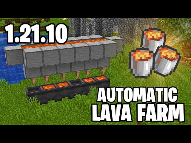 LAVA Farm 1.21.10! Minecraft Java Tutorial