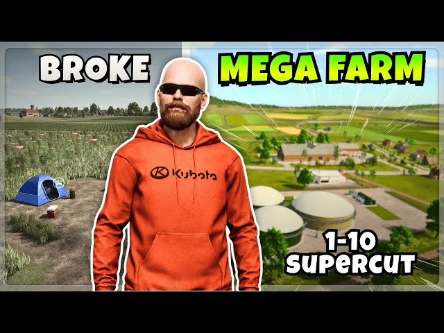 I Started BROKE… and Built the FOUNDATION of a MEGA FARM | FS25 Supercut (Ep 1–10)