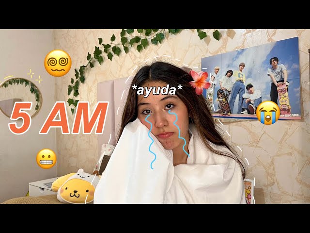 *grwm* FIRST DAY OF SCHOOL 5AM (high school)