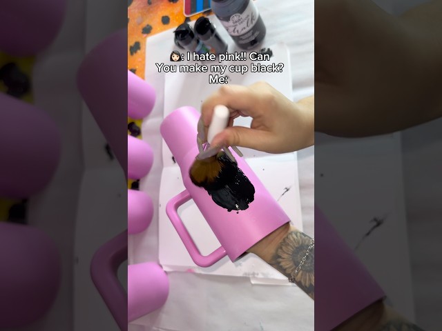 Pink is not her color #glittertumblers #diycraft