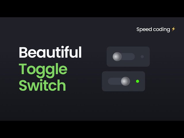 Toggle Switch Using HTML / CSS / SASS  | Skeuomorphism CSS ⚡