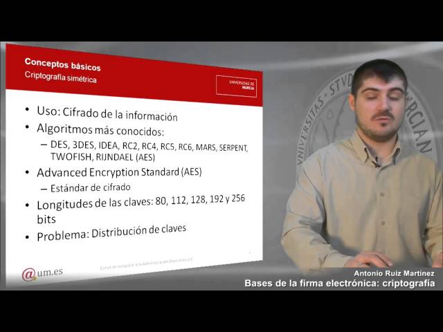 Bases de la firma electrónica: Criptografía - Parte 1